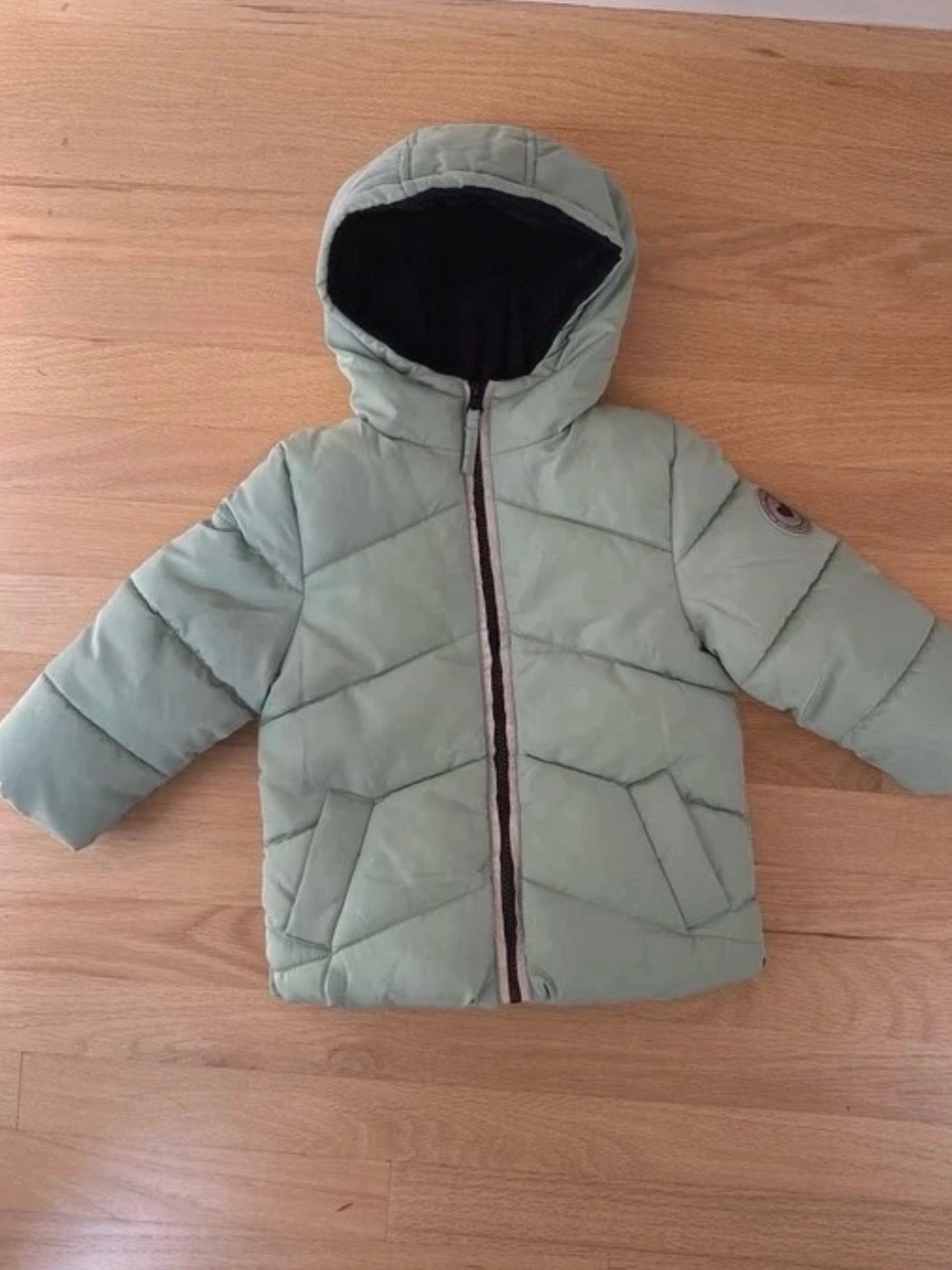 Like New| Girls mint puffer jacket, size 2T